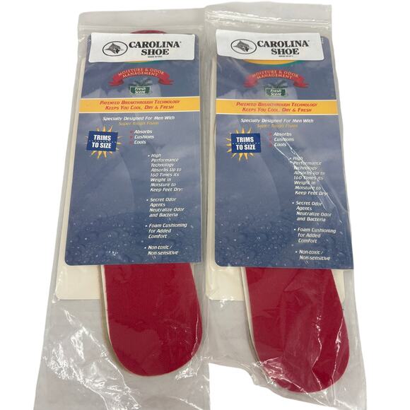 DRYZ Odor Control Footbedz Insoles Mens Trim to Size Absorbs Cushions 2 Pairs - Picture 1 of 7